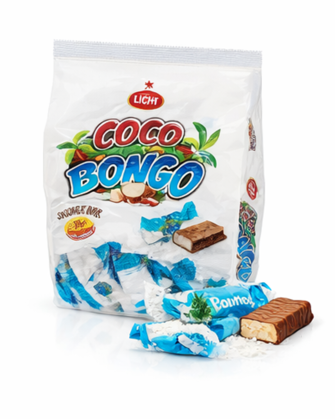Licht coco bongo coconut bar 500g